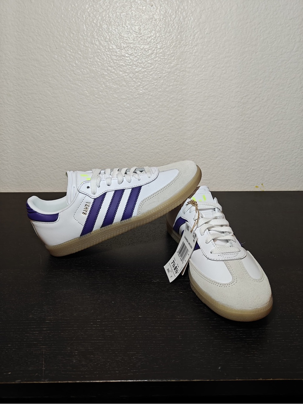 Adidas Samba Messi IH8161 Purple Gum Sneakers  Men 7.5 Rare NEW